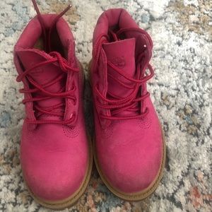 Pink Timberlands